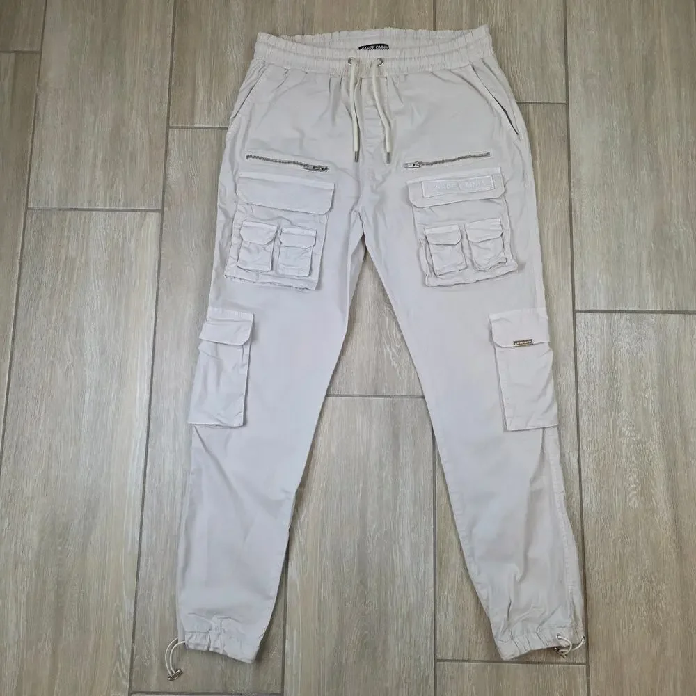 Carpe Omnia Beige Cargo Pants V2 Mens XL Utility Tactical Multi Pocket Jogger
